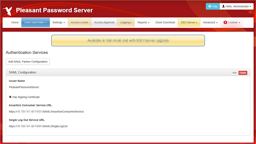 Pleasant Password Server Integration with AuthPoint